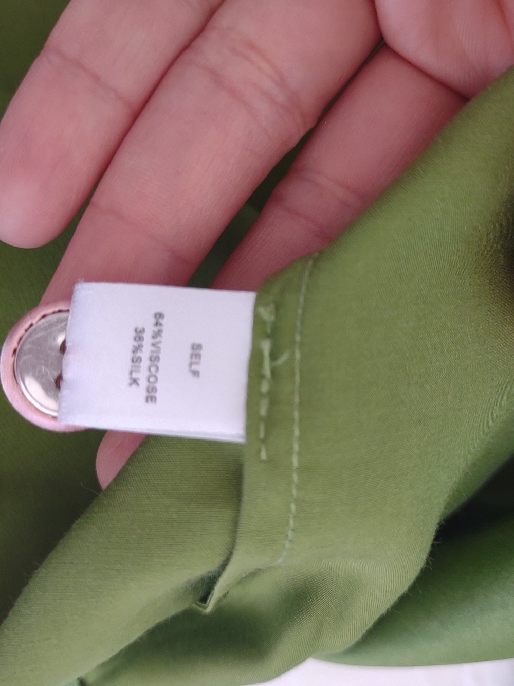 MORGAN LANE Ruthie and Chantal Green Embroidered Silk Blend PJ Top . - Picture 9 of 11